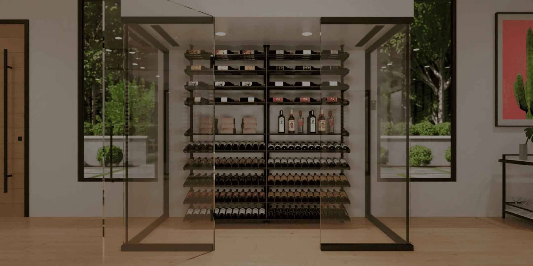 Domestic wine cooler room