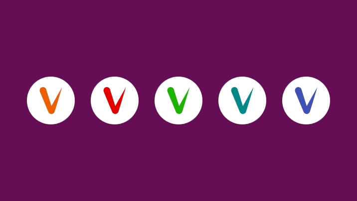 Vision suite icons on a purple background